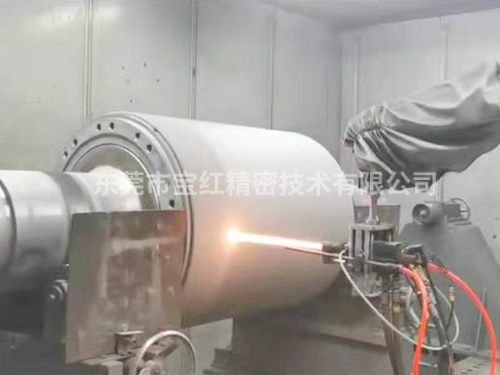 轧辊喷碳化钨处理